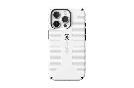 White Candyshell Order Speck CandyShell Grip MagSafe for iPhone 16 Pro - White/Black ...