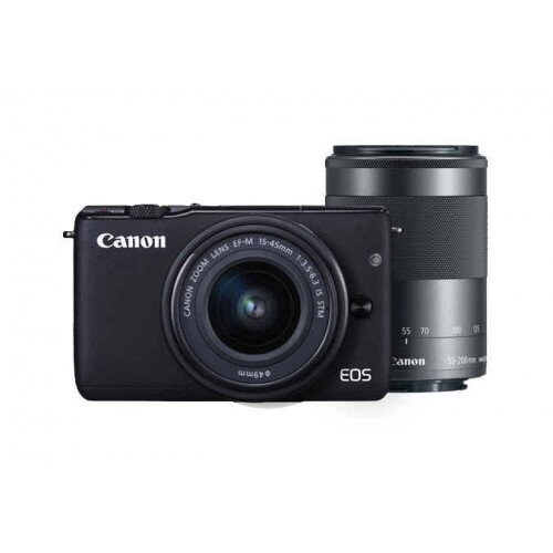 Canon EOS M10 EF-M 15-45mm f/3.5-6.3 IS STM & EF-M 55-200mm f/4.5-6.3 IS STM Kit