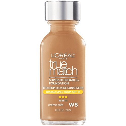 L'Oreal Paris True Match Super-Blendable Makeup Original Foundation - W8 Creme Cafe (Warm)