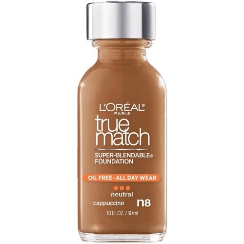 L'Oreal Paris True Match Super-Blendable Makeup Original Foundation - N8 Cappuccino (Neutral)