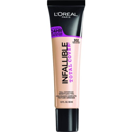 L'Oreal Paris Infallible Total Cover Foundation - Creamy Natural 302