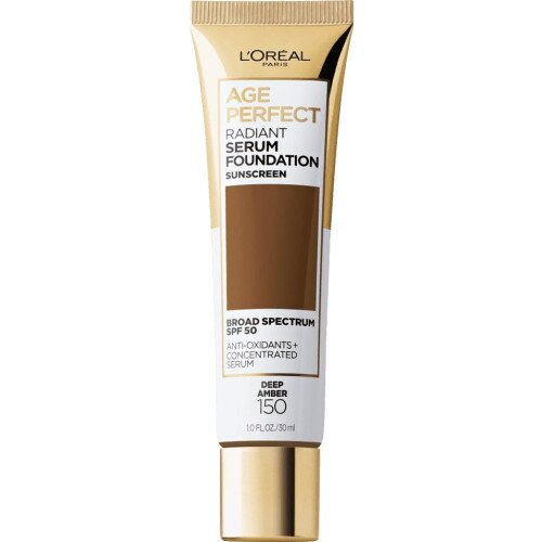 L'Oreal Paris Age Perfect Radiant Serum Foundation with SPF 50 - Deep Amber