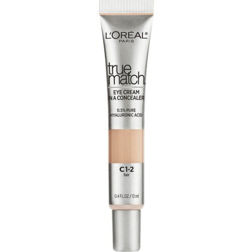 L'Oreal Paris Eye Cream in a Concealer, 0.5% Hyaluronic Acid - Fair C1-2