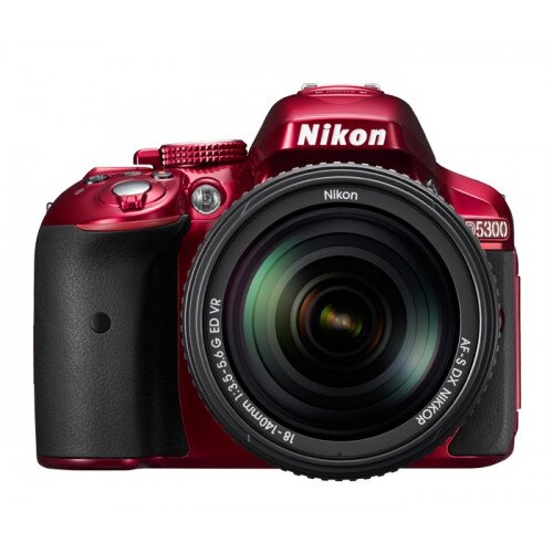 Nikon D5300 Digital SLR Camera - Red - 18-55mm VR II Lens Kit