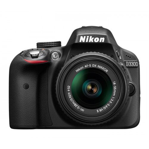 Nikon D3300 Digital SLR Camera - Black - Two Lens Kit