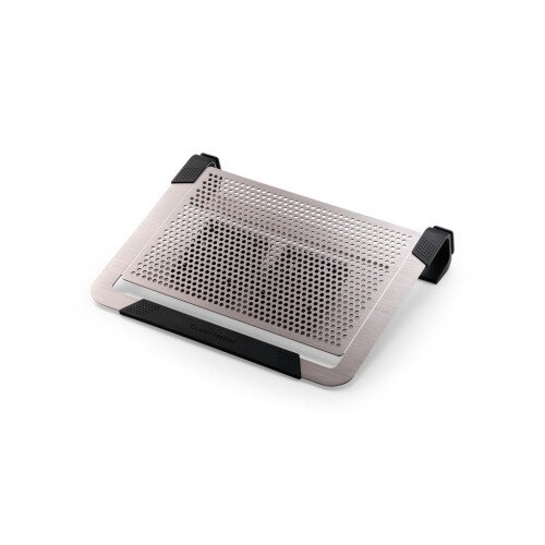Cooler Master Notepal U2 Plus Moveable Fan Aluminum Cooling Pad - Titanium