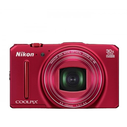 Nikon COOLPIX S9700 Compact Digital Camera - Red
