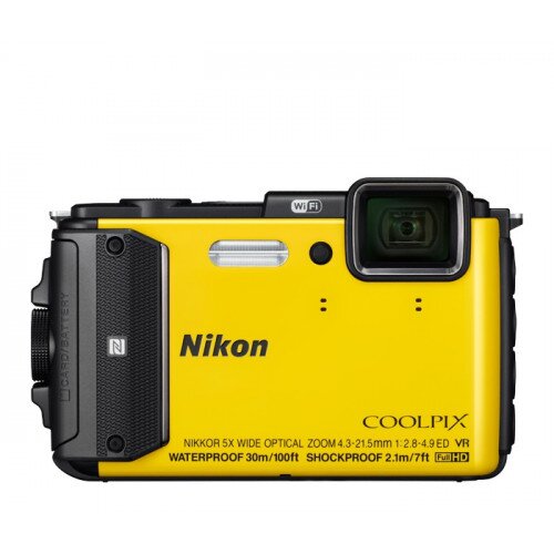 Nikon COOLPIX AW130 Compact Digital Camera - Yellow
