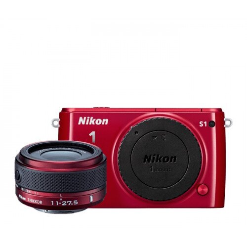 Nikon 1 S1 Camera - Red - One-Lens Kit