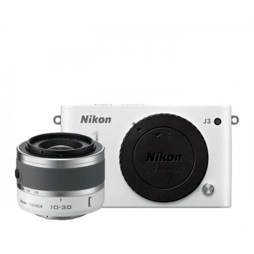 Nikon 1 J3 Camera - White - One-Lens Kit
