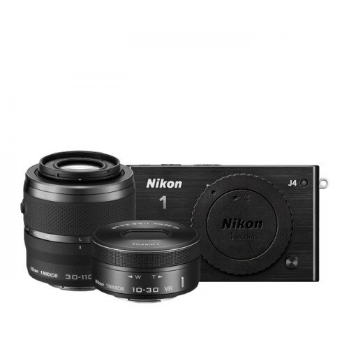 Nikon 1 J4 Camera - Black - Two Lens Zoom