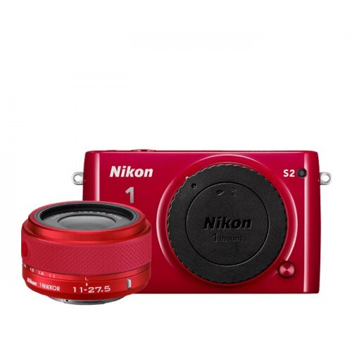 Nikon 1 S2 Camera - Red - One-Lens Kit