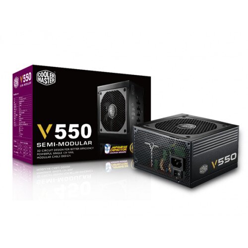 Cooler Master V550 Semi-Modular Power Supply - 550w