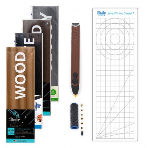 3Doodler Create+ Deluxe 3D Printing Pen Set - Full Grain Leather