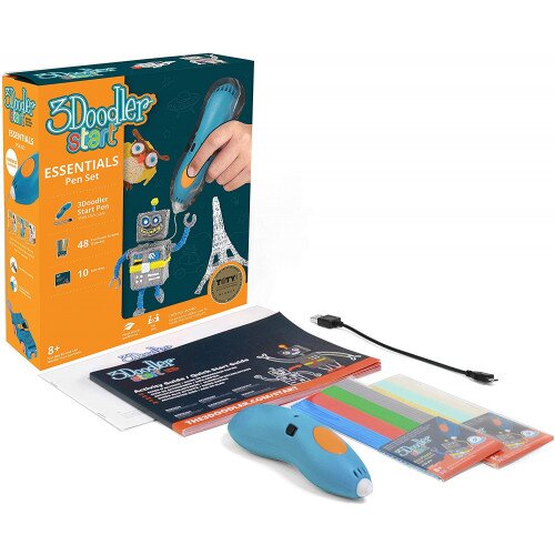 3Doodler Start Essentials 3D Printing Pen Set - Blue Pen