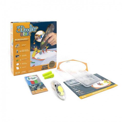 3Doodler Start Robo Sumo 3D Printing Pen Set - Clear Pen
