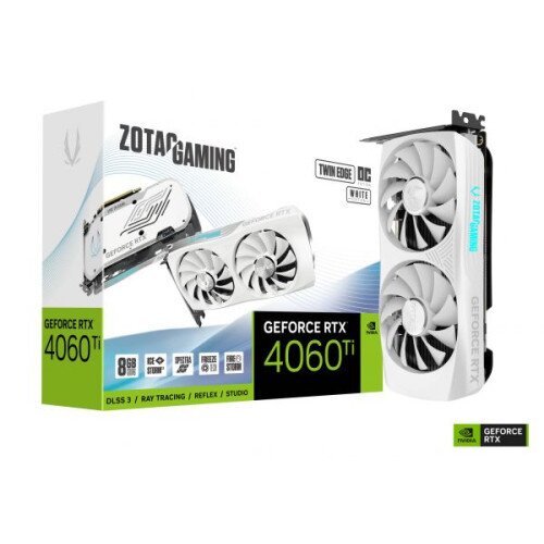ZOTAC GAMING GeForce RTX 4060 Ti 8GB Twin Edge OC White Edition Graphics Card