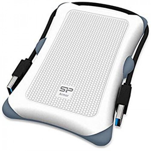 Silicon Power Armor A30 Shockproof USB 3.1 Portable Hard Drive - 2TB - White