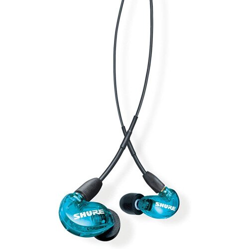 Shure SE215 Pro Professional Sound Isolating Earphones - 46" Cable Length - Blue