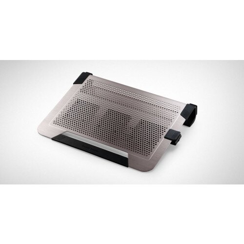 Cooler Master Notepal U3 Plus Moveable Fan Aluminum Cooling Pad - Titanium
