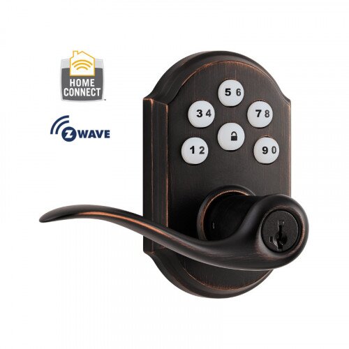 Kwikset SmartCode Lever with Z-Wave Technology - Venetian Bronze
