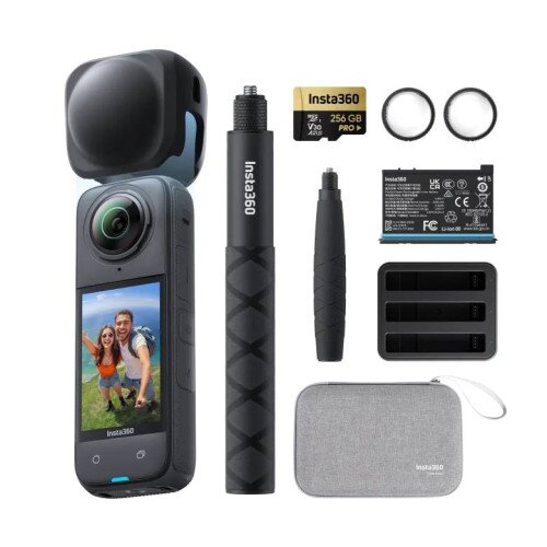 Insta360 X4 8K 360 Action Camera - 256GB MicroSD Card - Endurance Bundle