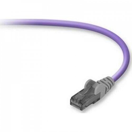 Belkin CAT6 Snagless Crossover Patch Cable - Purple - 14.0 - Feet