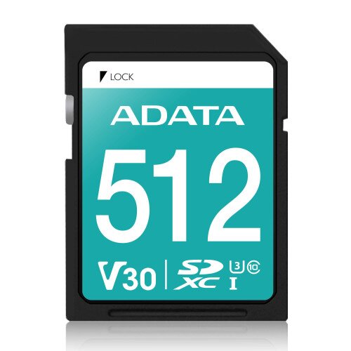 ADATA Premier Pro SDXC UHS-I U3 Class 10 (V30S) - 512GB