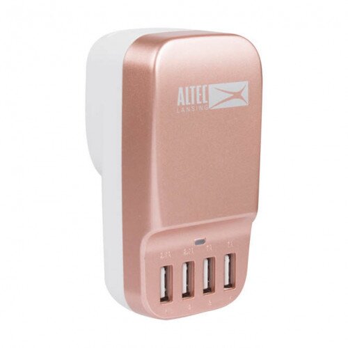 Altec Lansing 4-Port USB Wall Charger - Rose Gold