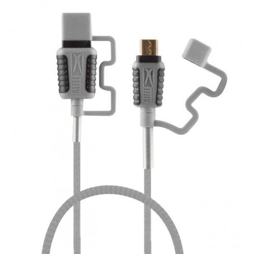 Altec Lansing 6 FT. Braided Rugged Micro USB Cable - Silver