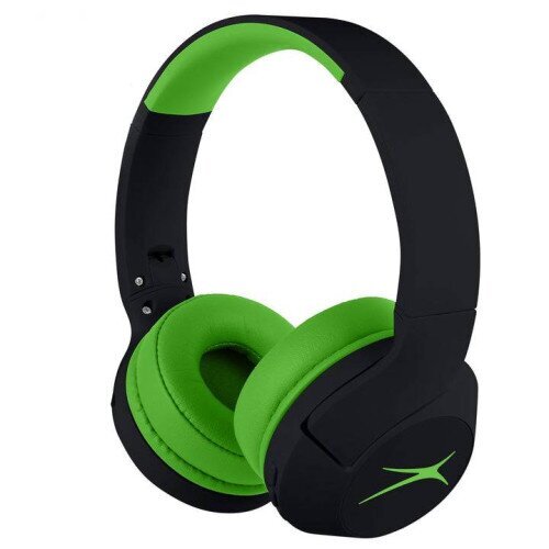 Altec Lansing Kid Safe 2-in-1 ANC Headphones - Blackout Funky Green