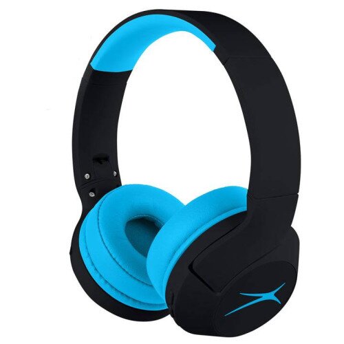 Altec Lansing Kid Safe 2-in-1 ANC Headphones - Blackout Rockstar Blue