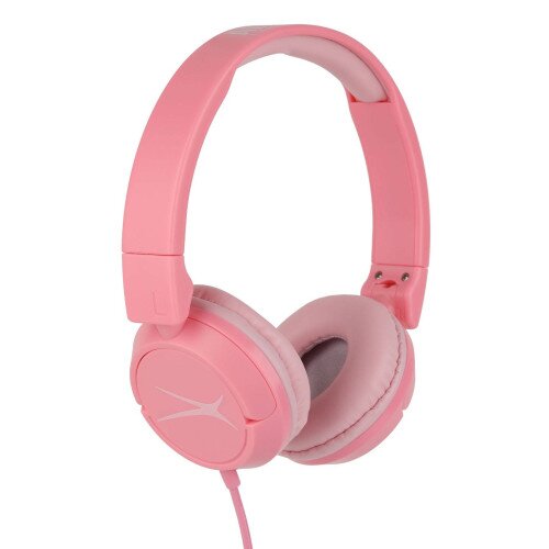 Altec Lansing Kid Safe Wired Headphones for Ages 3-5 - Bubblegum Pink