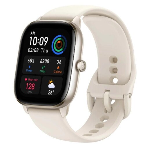 Amazfit GTS 4 Mini Smartwatch - Moonlight White