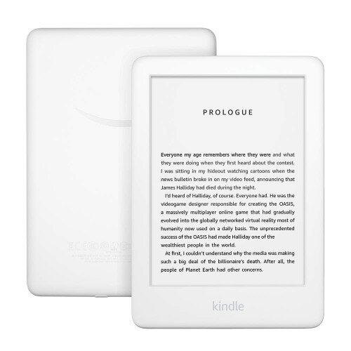 Amazon All-New Kindle 6" Now with a Built-in Front Light - White - Without Special Offers