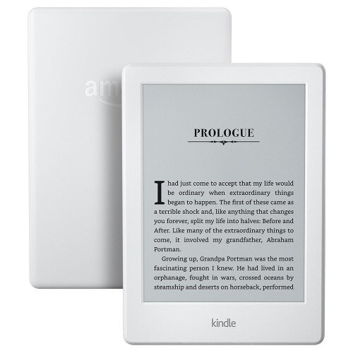 Amazon Kindle E-Reader, 6" Glare-Free Touchscreen Display, Wi-Fi - White