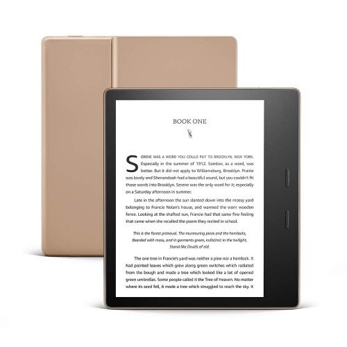 Amazon All-New Kindle Oasis - With Adjustable Warm Light 10th Generation - 2019 - 32GB - Without Special Offer - Champagne Gold