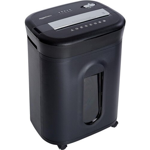 Amazon Basics Cross-Cut Paper And Credit Card Shredder - 15 Sheet Original - Black