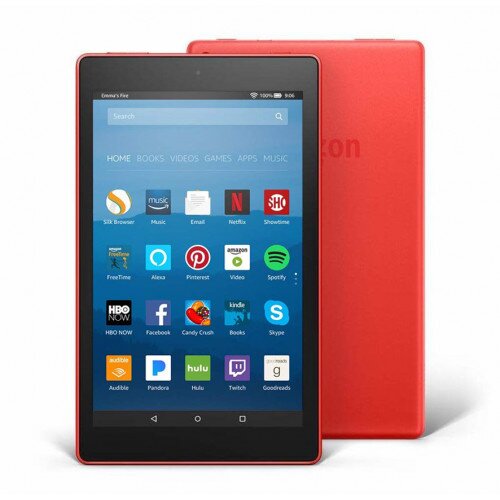 Amazon Fire HD 8 Tablet with Alexa 8" HD Display - 16GB - With Special Offers - Punch Red