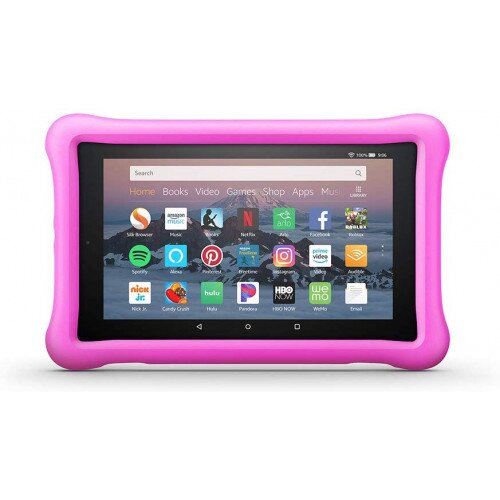 Amazon Kid-Proof Case for Amazon Fire HD 8 Tablet (Compatible with 7th and 8th Generation Tablets, 2017-2018 Releases) - Pink