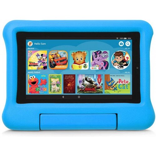 Amazon Kid-Proof Case for Fire 7 Tablet (Compatible with 9th Generation Tablet, 2019 Release) - Blue