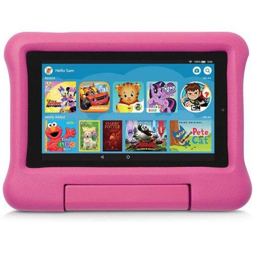 Amazon Kid-Proof Case for Fire 7 Tablet (Compatible with 9th Generation Tablet, 2019 Release) - Pink
