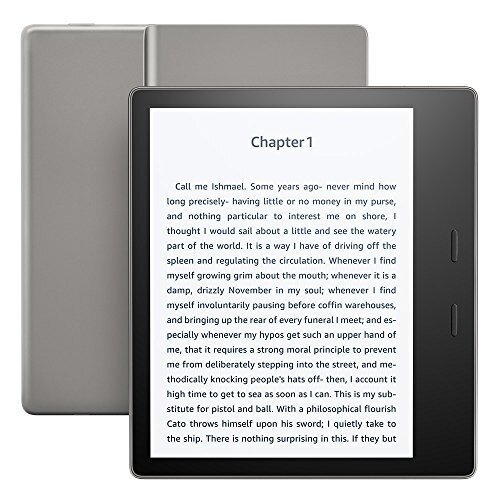 Amazon Kindle Oasis E-Reader 7" High-Resolution Display (300 ppi), Waterproof, Built-In Audible, Wi-Fi - Graphite - 32GB - With Special Offers