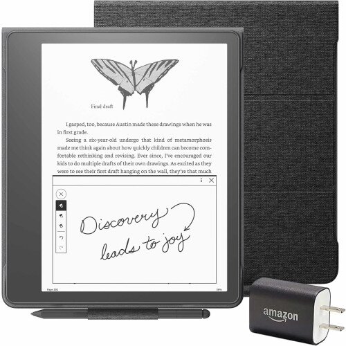 Amazon Kindle Scribe Essentials NoteBook Bundle - 16GB - Premium Pen - Black
