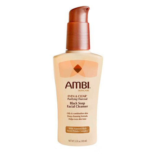 Ambi Even & Clear Purifying Charcoal Black Soap Facial Cleanser