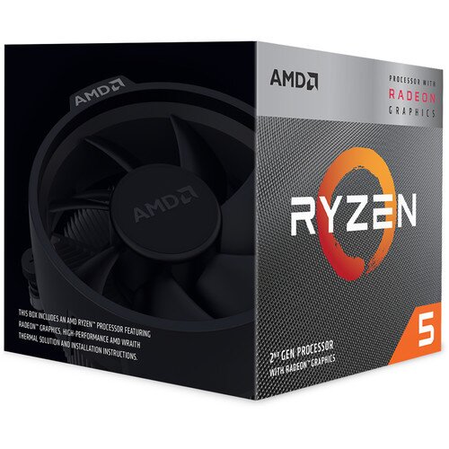 AMD Ryzen 5 3400G Processor with Radeon RX Vega 11 Graphics