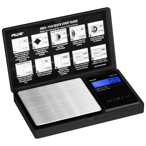 American Weigh AWS 750g Digital Pocket Scale - Black - 2