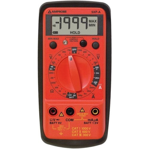 Amprobe 5XP-A AC/DC Compact Digital Multimeter with VolTect