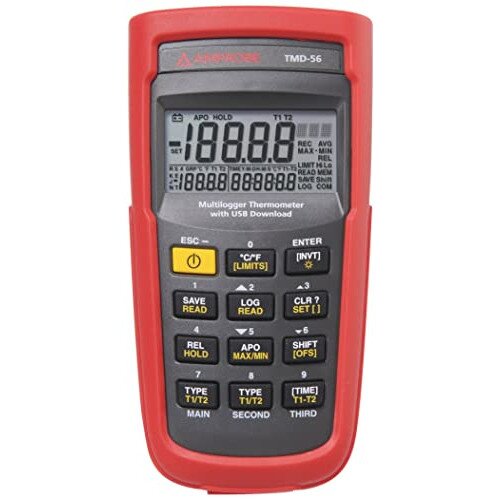Amprobe TMD-56 Multi-logging Digital Thermometer with .05% Basic Accuracy