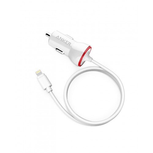 Anker 12W USB Car Charger - White
